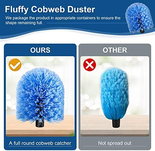 VITEVER Twist-On Cobweb Duster Head Universal 34 Inch Pole Fit