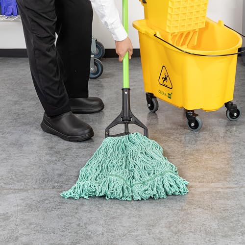 Restaurantware Mop Head Refill - 32 Ounce Cotton Blend Green