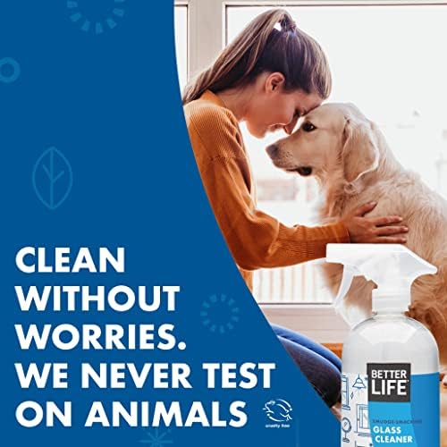 Better Life Natural Streak Free Glass Cleaner 32 Ounces Pack of 2 1