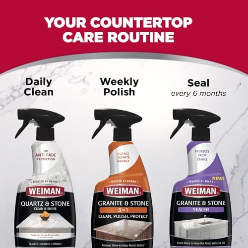Weiman Quartz Cleaner and Polish 2 Pack with Micro Towel