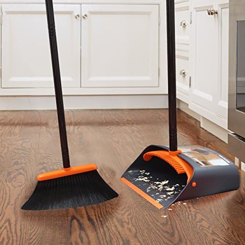 TreeLen Broom and Dustpan Set with 52 Long Handle