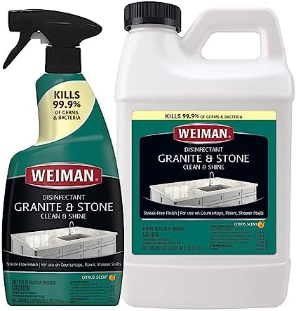 Weiman Disinfecting Granite Cleaner Polish Value Pack