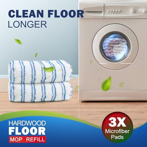 Matthew Microfiber Mop Refills 6Pcs Replaceable for Hardwood and 15x8 Mops