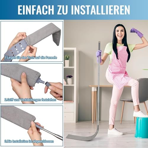 Retractable Gap Duster with 30-100 Inch Handle
