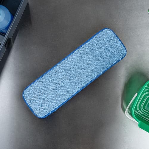 Restaurantware Clean Tek Professional Reusable Mop Pad Blue Microfiber