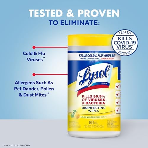 Lysol Disinfecting Wipes 80 Count 4pk Bundle 1
