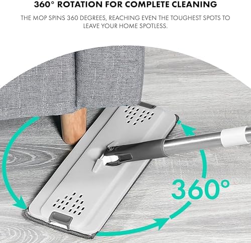 Pogala Mop Bucket Set with 12 Microfiber Towels and Brush 1