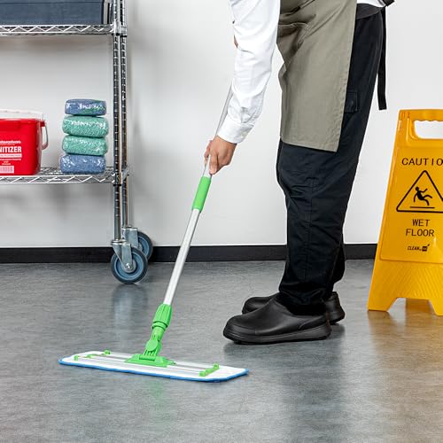 Restaurantware Clean Tek Professional Mop Pad - Blue Microfiber Heavy-Duty Reusable