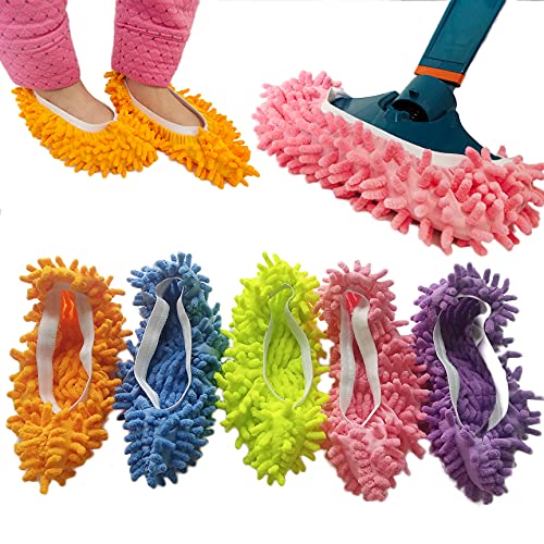 SUSIFT 10 PCS Dust Duster Slippers for Home Office Kitchen