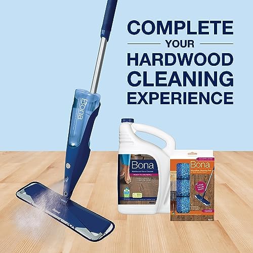 Bona Hardwood Floor Premium Spray Mop with Microfiber Pad and Solution