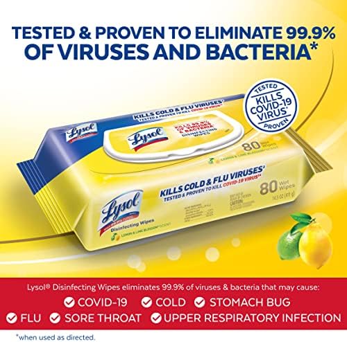 Lysol Disinfectant Handi-Pack Wipes 480 Count Pack of 6