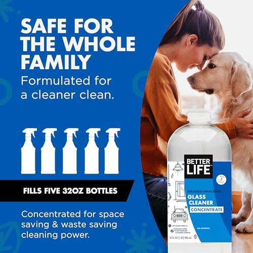 Better Life Glass Cleaner Concentrate 32oz Unscented