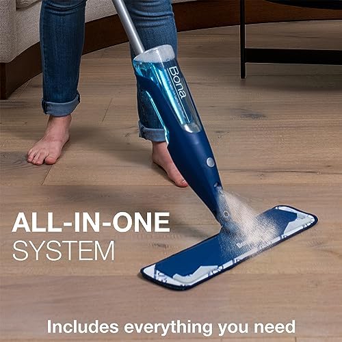 Bona Hardwood Floor Premium Spray Mop with Microfiber Pad and Solution