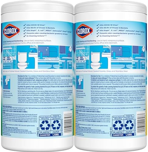 Clorox Disinfecting Wipes Value Pack 75 Count Each Pack of 2