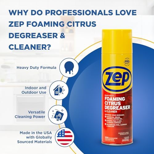Zep Heavy-Duty Foaming Citrus Degreaser 18 Oz Case of 6