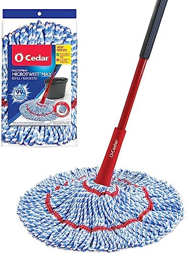 O-Cedar MicroTwist MAX Microfiber Mop with Extra Refill