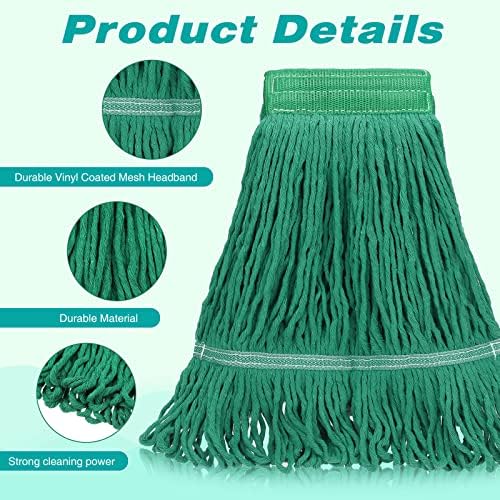 Roshtia 16-Pack Heavy Duty Cotton Mop Heads Replacements