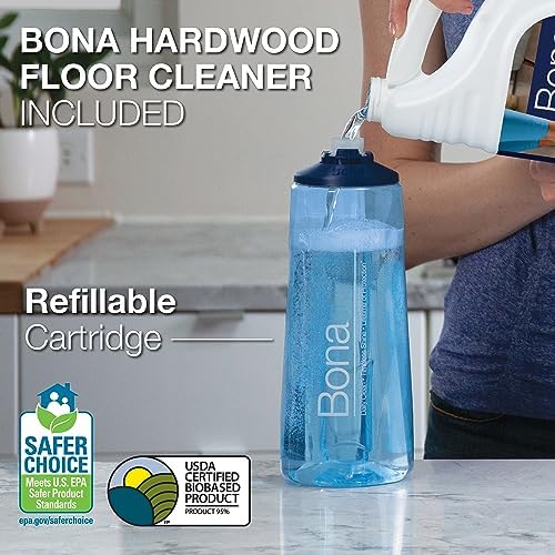 Bona Hardwood Floor Premium Spray Mop with Microfiber Pad and Solution