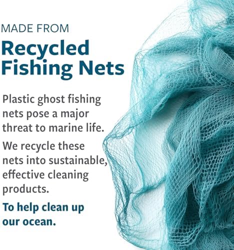 Full Circle Clean Ocean Hand Broom Set Recycled Fishing Nets