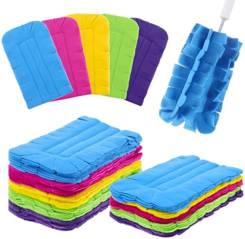 10 PCS Reusable Fleece Duster Refills Rainbow Colors