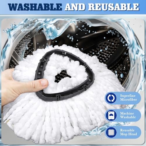 WaIE Jiemi 6 Pack Mop Heads for Oceda RinseClean 1-Tank Mop