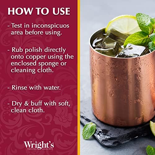 Wrights by Weiman Cream Copper and Brass Cleaner 1