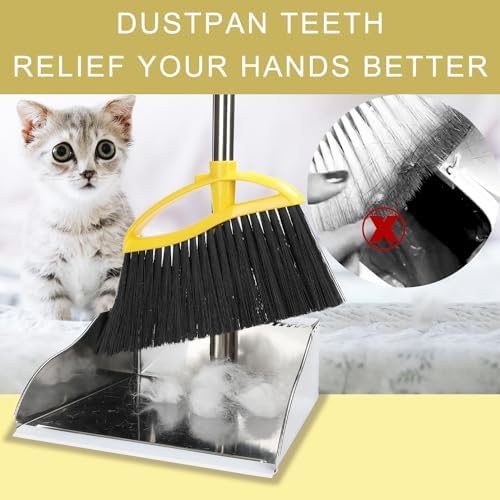 Gloffer Broom and Dustpan Set Indoor Cleaning Tools