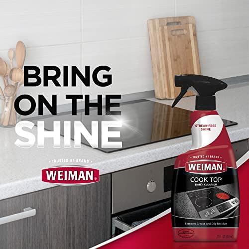 Weiman Disinfecting Cooktop Cleaner Stainless Steel Polish - 22 Ounce Kitchen Combo