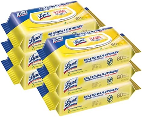 Lysol Disinfectant Handi-Pack Wipes 480 Count Pack of 6