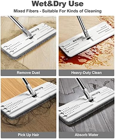 JOYMOOP Mop Bucket Set with Wringer and 3 Microfiber Pads