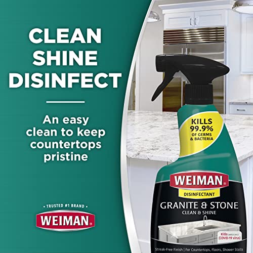 Weiman Disinfectant Granite Daily Clean Shine 12 Fl Oz 2 Pack 1