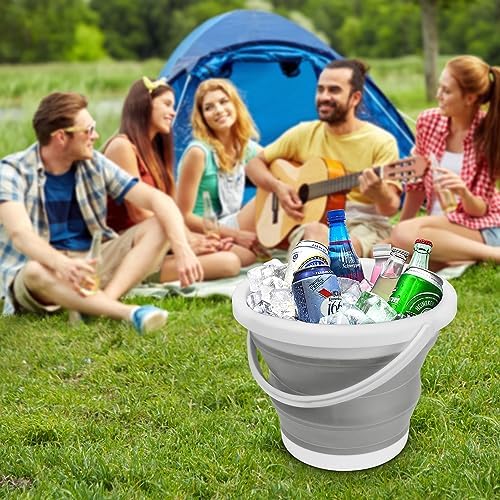 Collapsible Mop Bucket with Handle 5L 13 Gallon