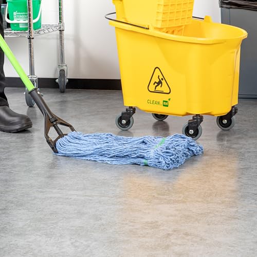 Restaurantware Mop Head Refill - 16 Ounce Cotton Blend Blue