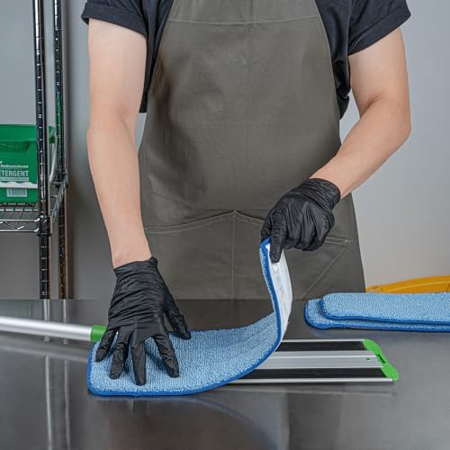 Restaurantware Clean Tek Professional Reusable Mop Pad Blue Microfiber