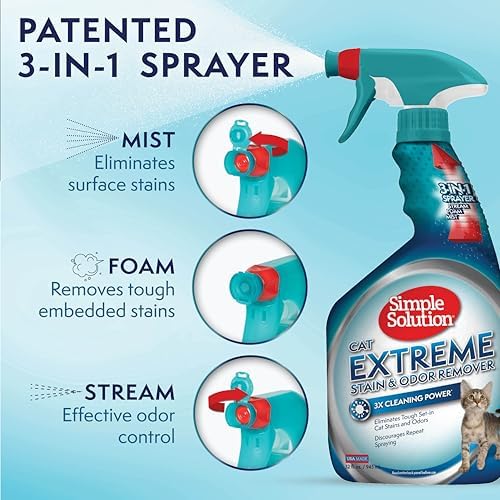 Simple Solution Extreme Cat Stain Remover 32oz Pack of 2