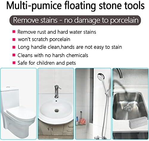 4TH Pumice Stone for Toilet Bowl More - 4 Pack