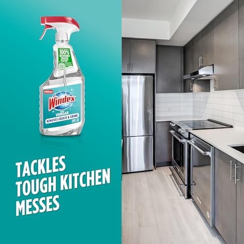 Windex Vinegar Glass Cleaner 23 Oz Streak-Free Spray