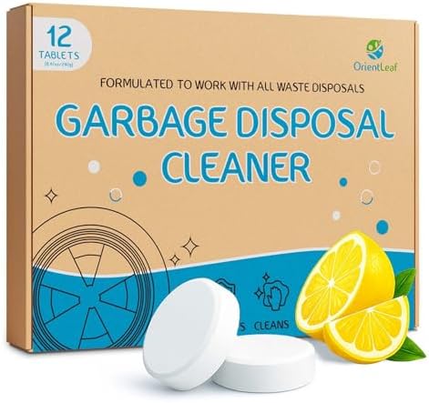 OrientLeaf Garbage Disposal Cleaner Tablets 12 Pack 20g Year Supply