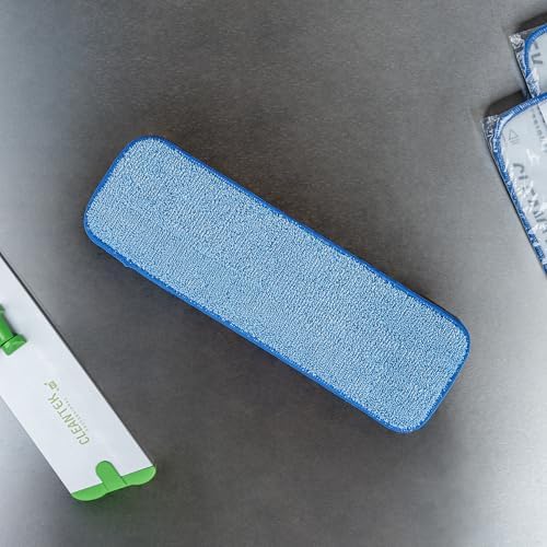 Restaurantware Clean Tek Professional Reusable Mop Pad Blue Microfiber