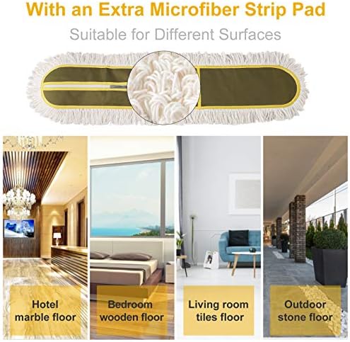 36 Heavy Duty Dust Mop with Long Handle for Commercial Use