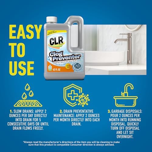 CLR Clog Preventer 80 Ounce Drain Cleaner 1