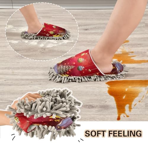 FLildon Microfiber Mopping Slippers for House Floor Cleaning