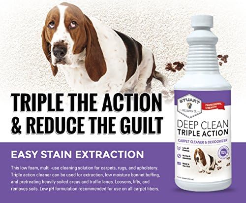 Stuart Pet Supply Co Deep Clean 3X Carpet Cleaner Solution 128 fl oz