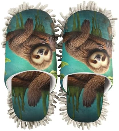 FLildon Microfiber Mop Slippers for Men Women Floor Cleaning Shoes
