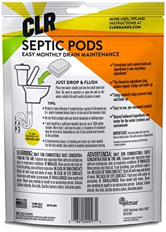 CLR Septic System Treatment Pods 6 Month Supply