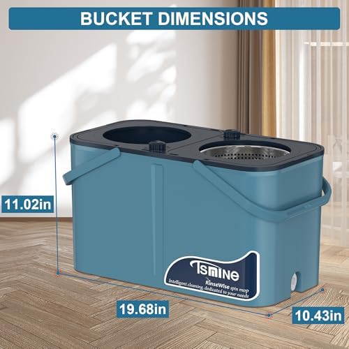 RinseWise Spin Mop and Bucket Set with Wringer