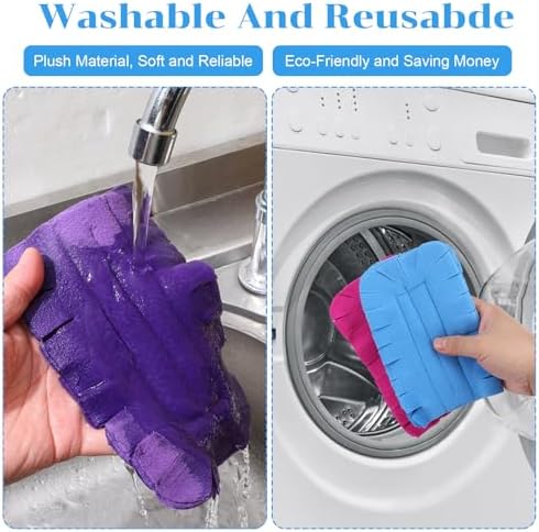 10 PCS Reusable Fleece Duster Refills Rainbow Colors