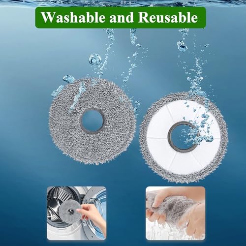 10 Pack Mop Pads for Dreame Vacuums Microfiber Replacement