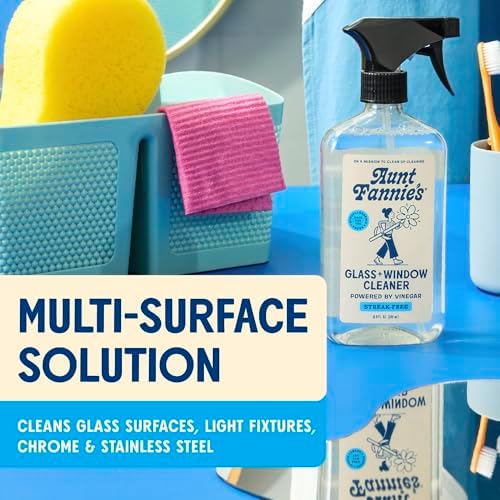 Aunt Fannies Natural Glass Cleaner Spray 169 Ounces Pack of 3
