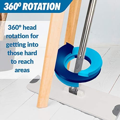 X3 Mop with 3 Reusable Microfiber Pads